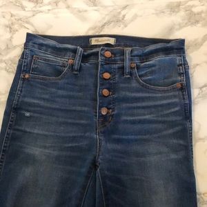 Madewell 10-inch high rise skinny jeans